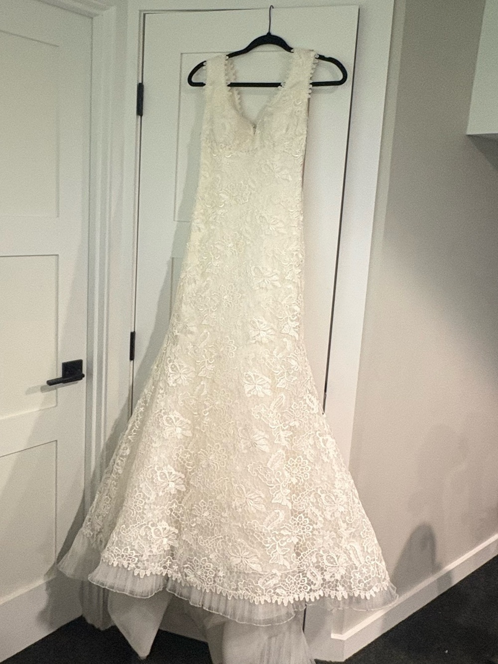 Manuel Mota Pronovias Wedding Dress Lace Size 4